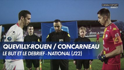 Le but et le débrief de Quevilly-Rouen / Concarneau - National (J22)