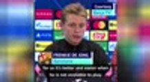 Neymar absence gives de Jong hope for a Barcelona comeback