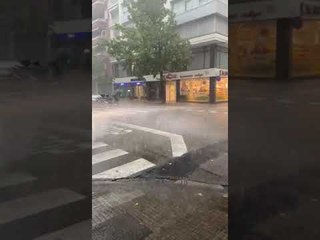 Fortes pluges a Girona aquest dissabte