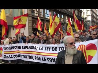 Manifestació espanyolista del Dia de la Constitució