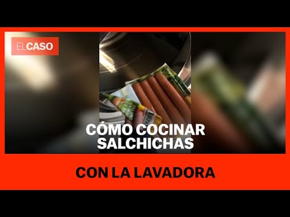 Cómo cocinar salchichas con una lavadora