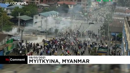 Birmanie : des manifestants dispersés par les coups de feu