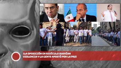 ¡LA OPOSICIÓN EN RIDÍCULO QUERÍAN VIOLENCIA Y LA GENTE APOSTÓ POR LA PAZ!