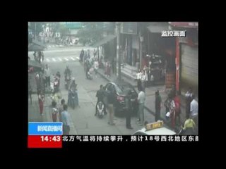 Milagroso atropello de una niña en China