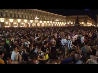 Estampida entre els seguidors de la Juventus a Torí