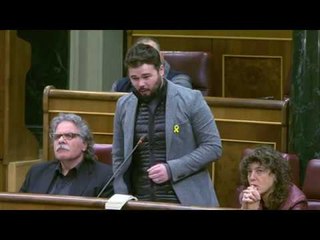 Rufián, a Rajoy: "Si guanyem el 21-D, es comportaran com a carcellers, o demòcrates?"