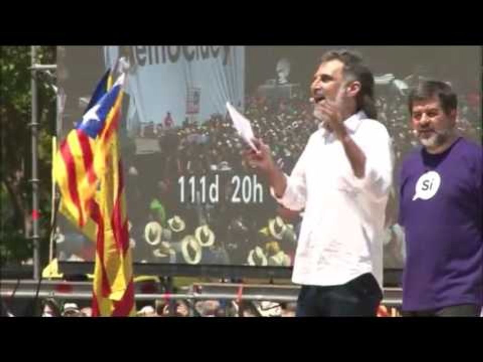 Discurs de les entitats sobiranistes a favor del referèndum