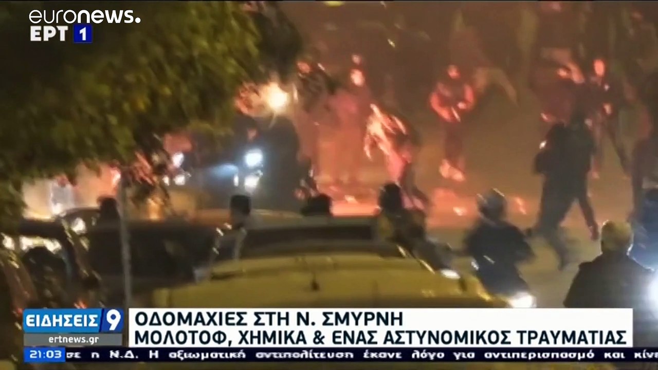 Coronaregeln? Krawalle nach Protesten gegen Polizeigewalt in Athen