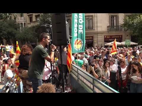 L'emotiu discurs del representant dels joves pagesos catalans