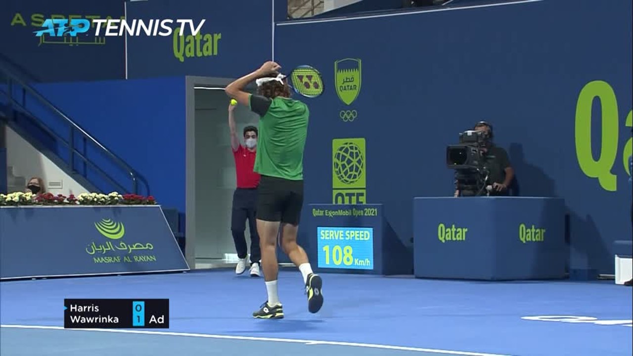 Harris stuns Wawrinka in Doha