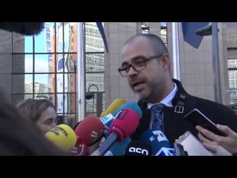 Miquel Buch (ACM) explica els motius del viatge dels alcaldes a Brussel·les.