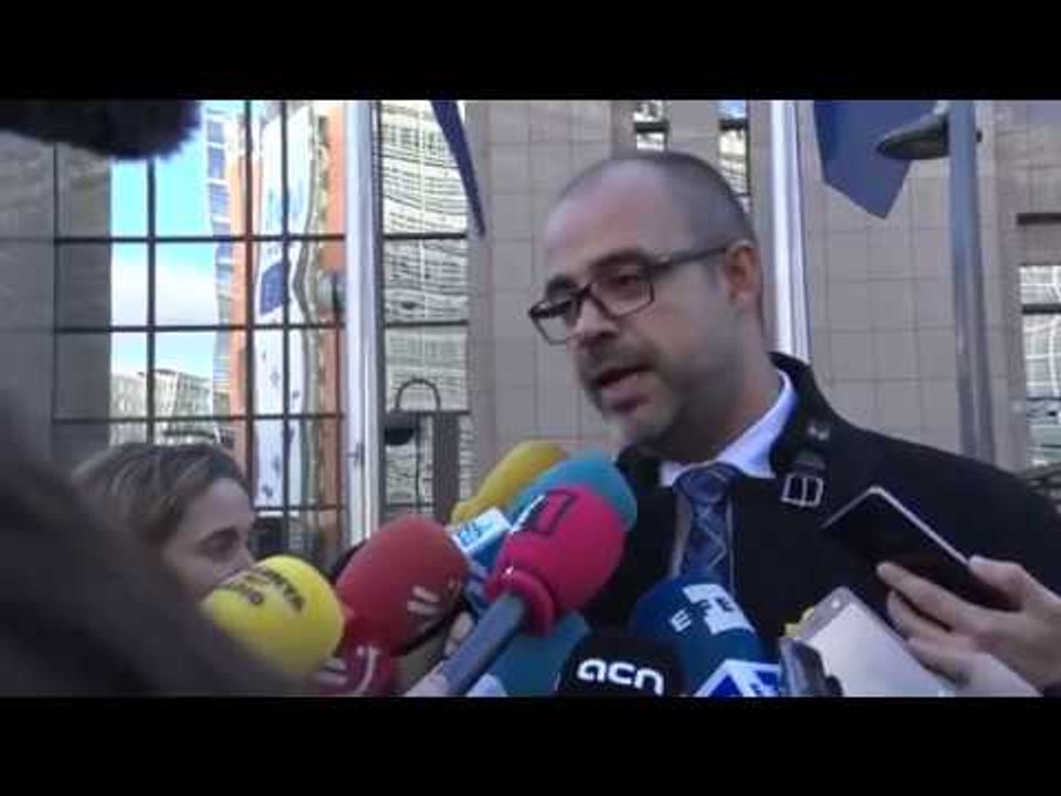 Miquel Buch (ACM) explica els motius del viatge dels alcaldes a Brussel·les.