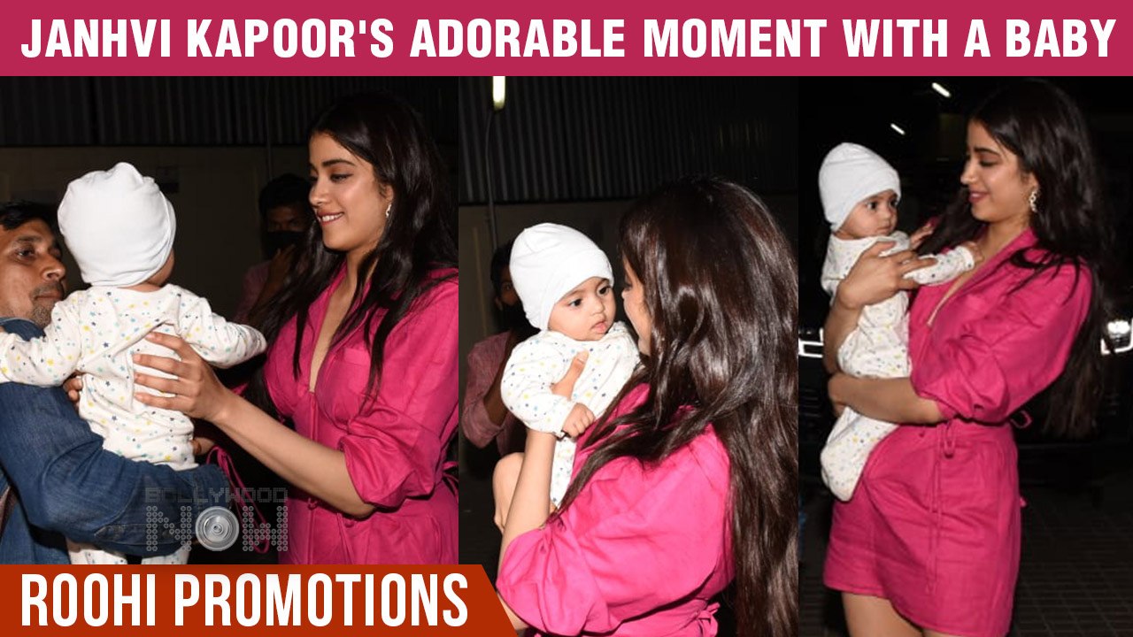 Janhvi Kapoor Emotional Moment As She Plays with the Baby Of Her Staff Members | Adorable Video