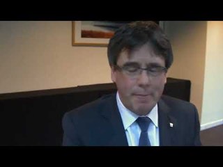 Puigdemont diu que "ara no és possible" tornar a Catalunya