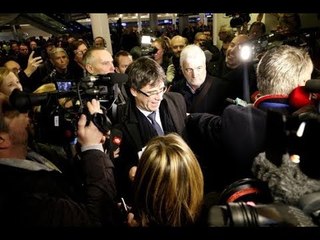 Llegada de Puigdemont a Copenhage (Dinamarca)