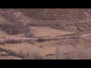 Un camió que transportava gas bolcat a la GIV-4082 (Cerdanya)