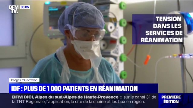 Covid-19: la barre des 1000 patients en réanimation franchie en Ile-de-France
