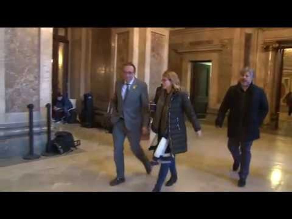 Comença la reunió entre JxCat, ERC i la CUP (el dia abans de la investidura)