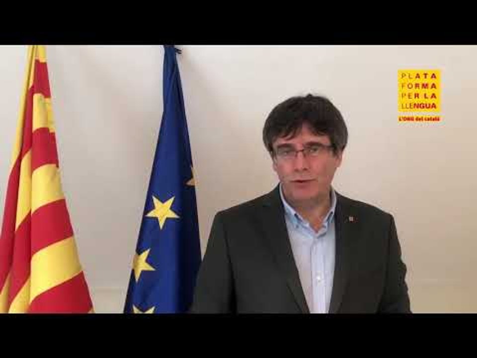 Missatge de Puigdemont als Premis Martí Gasull