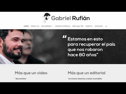 Gabriel Rufián estrena web