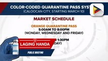 Laging Handa | Color-coded quarantine pass system, muling ipatutupad ng Caloocan City LGU