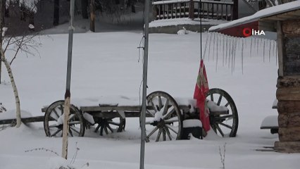 Ardahan’da kartpostallık kar manzaraları