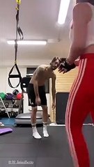Luis Alberto e Patricia, allenamento show in palestra