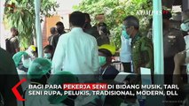 Tinjau Vaksinasi Seniman, Ini Harapan Jokowi Untuk Pekerja Seni