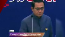 Tayland Başbakanı Prayut, gazetecilerin üzerine dezenfektan sıktı