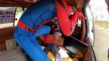 03.SUPERHERO vs SUPERCAR Spider-Man, Venom and Deadpool Go To City Người Nhện lên thành phố