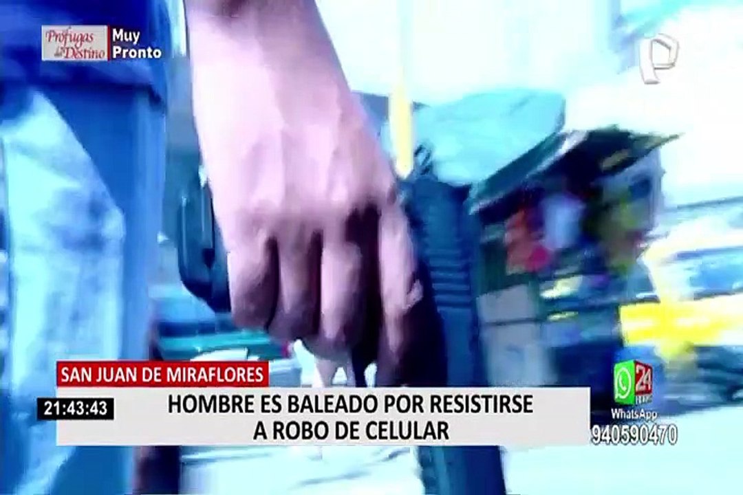 SJM: joven es baleado por resistirse al robo de su celular
