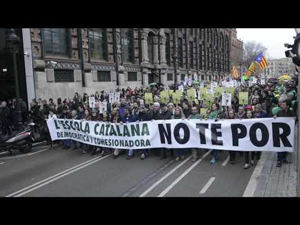 manifestació 'L'escola catalana no té por'