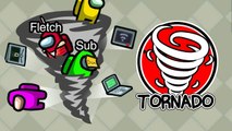 New TORNADO SABOTAGE in Among Us! (Tornado Mod)