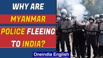 Myanmar police flee to India | Cops who refused to shoot | Oneindia News