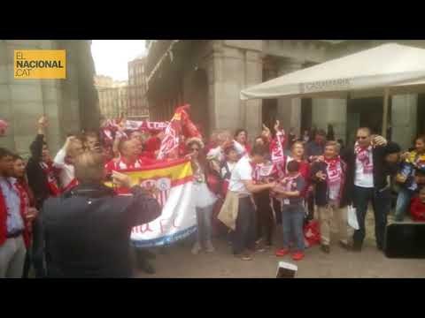 Afició del Sevilla a Madrid en la prèvia de la Final de la Copa del Rei
