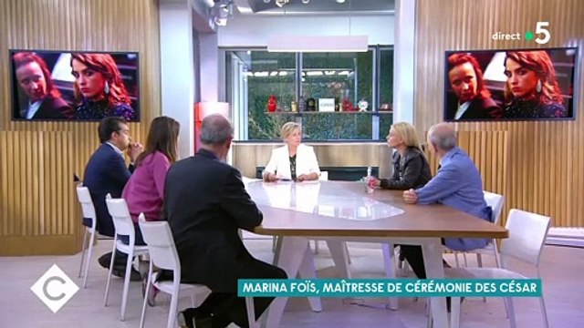 Marina Foïs explique qu'Adèle Haenel ne sera pas présente lors de la prochaine cérémonie des César, sur le plateau de C à vous mardi.