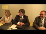 Reunió de JxCat amb el president destituït, Carles Puigdemont