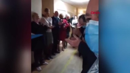 Ukrayna'da kadınlar tuvaleti resmi törenle açıldı