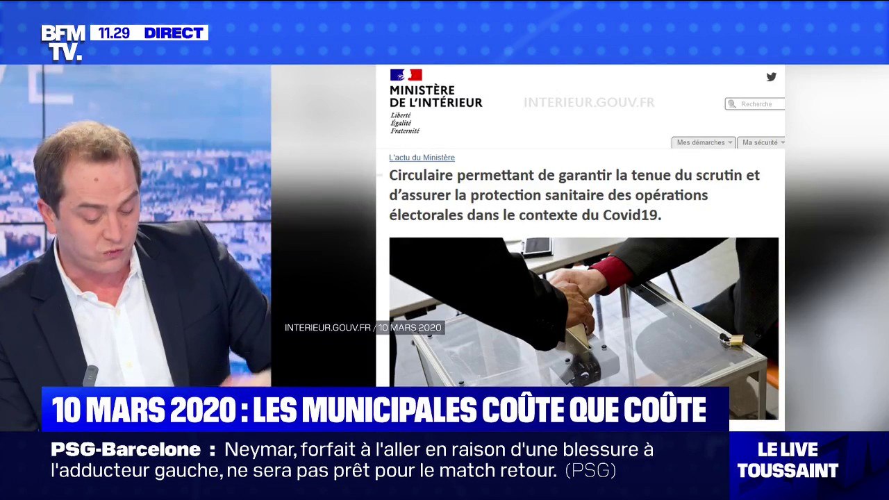 Le Covid, il y a un an: les municipales, coûte...