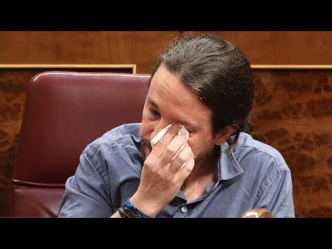 Las lágrimas de Pablo Iglesias en el Congreso