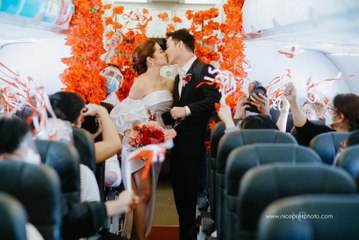 How this cabin crew couple got married onboard commercial flight