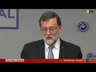 Rajoy dimite como presidente del Partido Popular