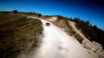 FPV Race Drone Chasing Rally Cars