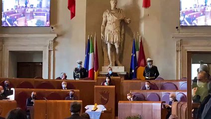 Video herunterladen: Immobile, al Campidoglio la consegna della Scarpa d'Oro