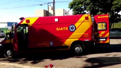 Homem fica ferido em acidente de trânsito na Rua Curitiba