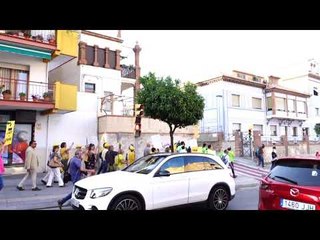 La concentració marxa direcció a l'estadi