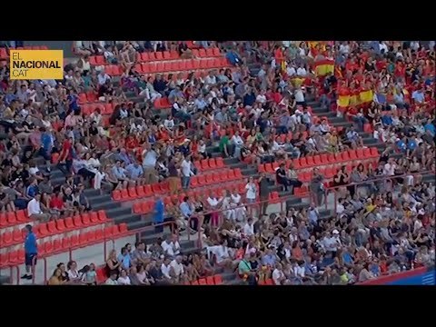 Així estaven les grades del Jocs Mediterranis