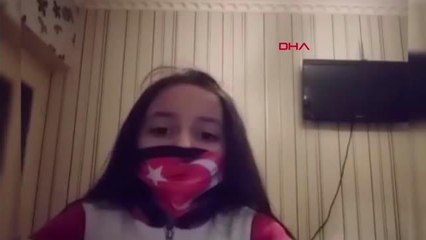 BURDUR Azeri minikler İstiklal Marşı okudu