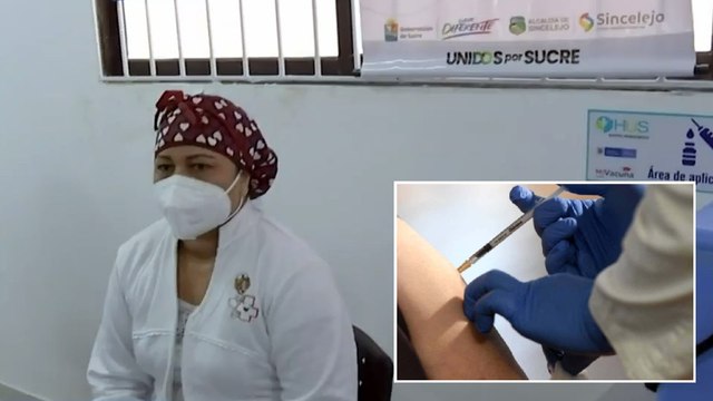 Primera colombiana en ser vacunada contra covid-19 recibe la segunda dosis