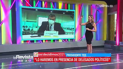 Saúl Paniagua, presidente del TED;, informa sobre el proceso electoral